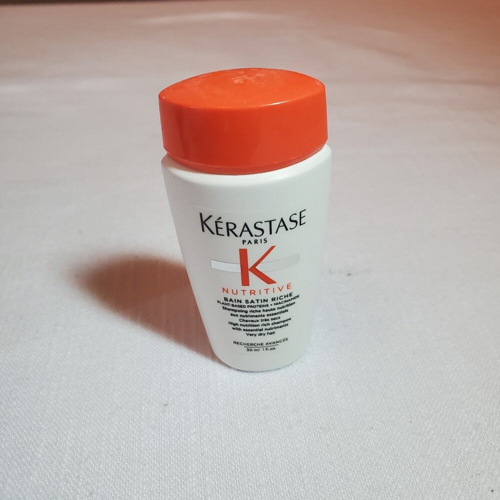 Kerastase Nutritive Bain Satin Riche Shampoo Very Dry Hair 1oz 30ml Travel Mini